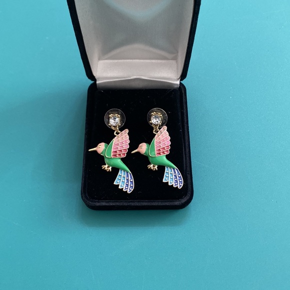 Humming Bird Earrings - Picture 2 of 2